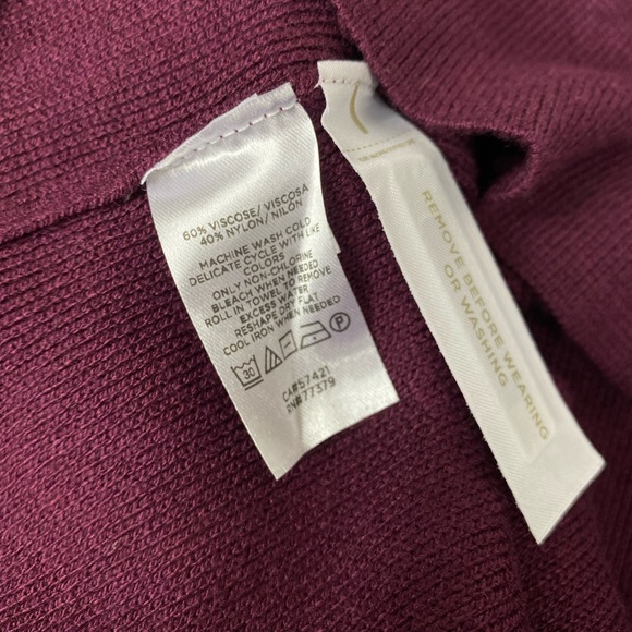 NWT Ann Taylor Purple Long-sleeve Shirt Size Women’s Medium - Picture 10 of 10